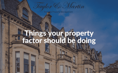 Things Your Property Factor Should Be Doing